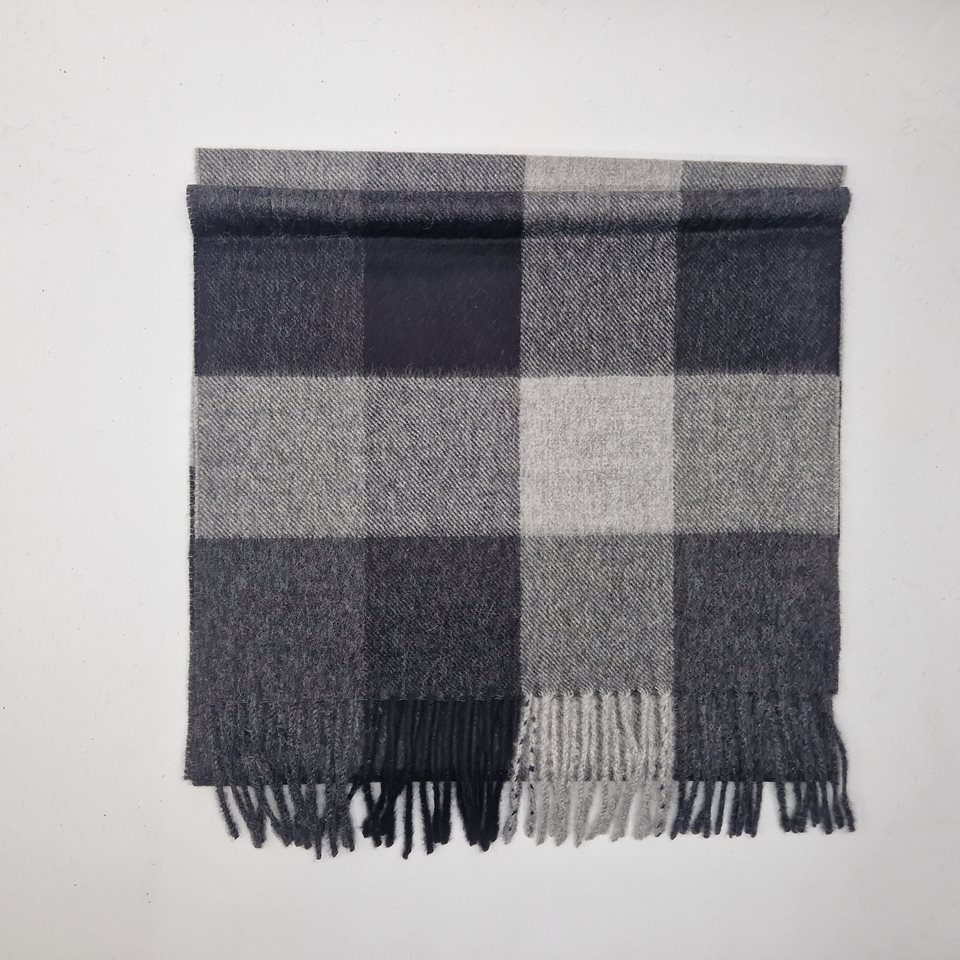 Alpaca Scarf black/grey check