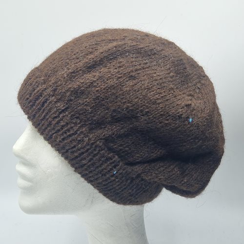 Alpaca Knitted Hat brown