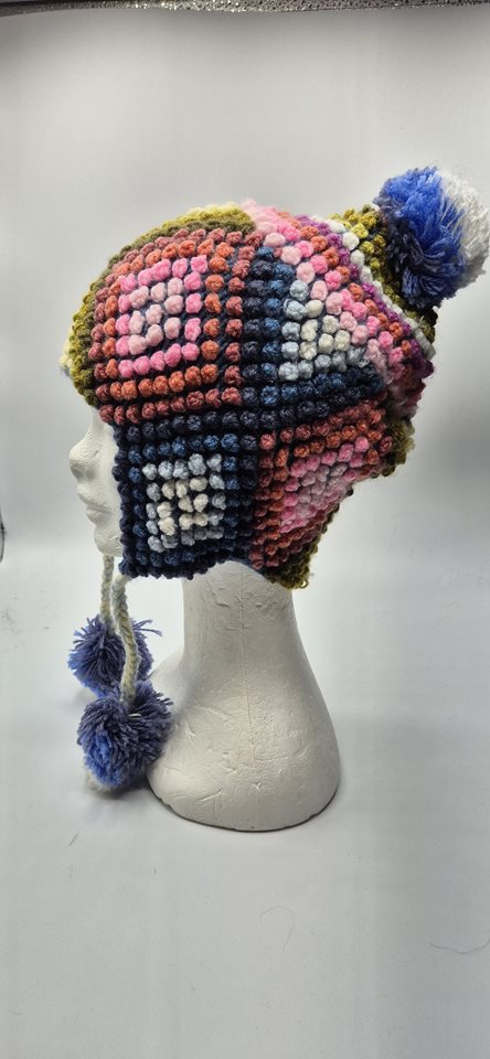 Alpaca Funky Chullo Hat bright colours