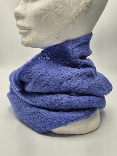 Alpaca snood denium blue