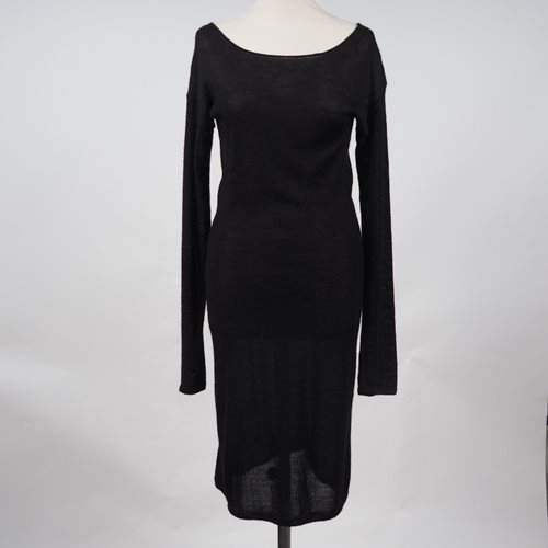 Alpaca Knitted dress black