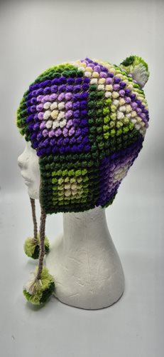 Alpaca Funky Chullo Hat bright colours