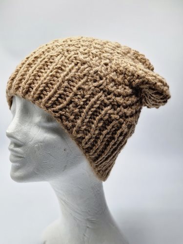 Alpaca Chunky Knitted Hat faun