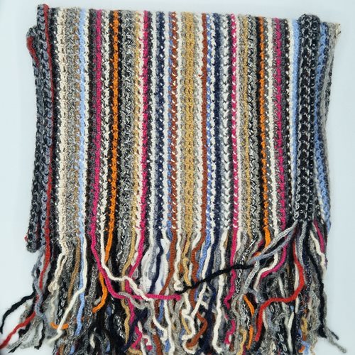 Alpaca knitted scarf autumnal