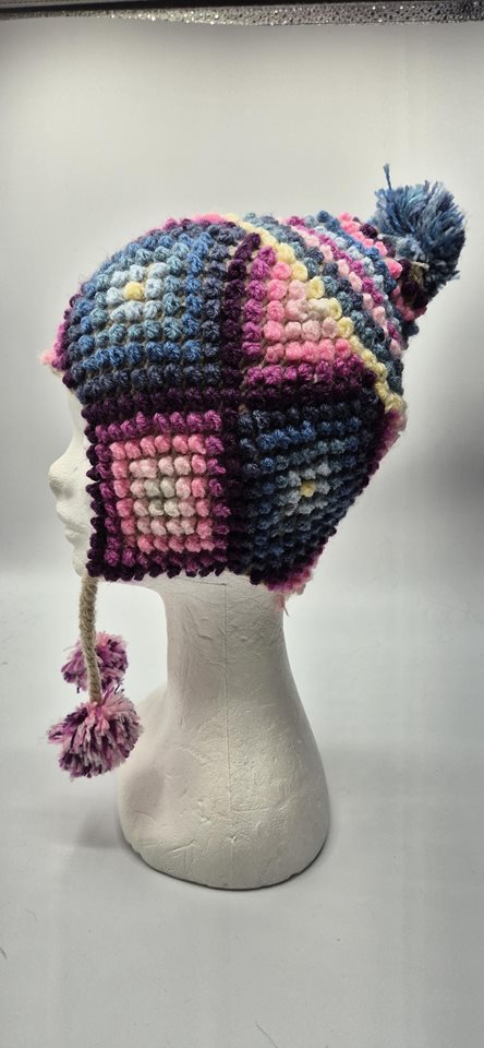 Alpaca Funky Chullo Hat bright colours