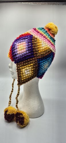 Alpaca Funky Chullo Hat bright colours