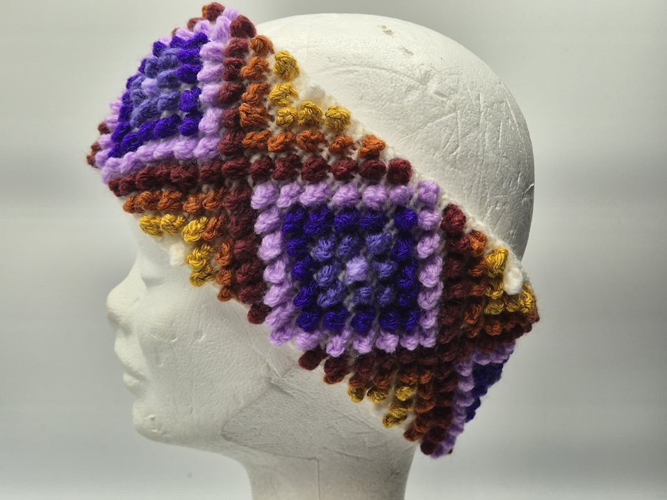 Alpaca Knitted Headband multi