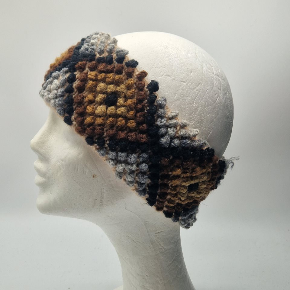 Alpaca Knitted Headband multi