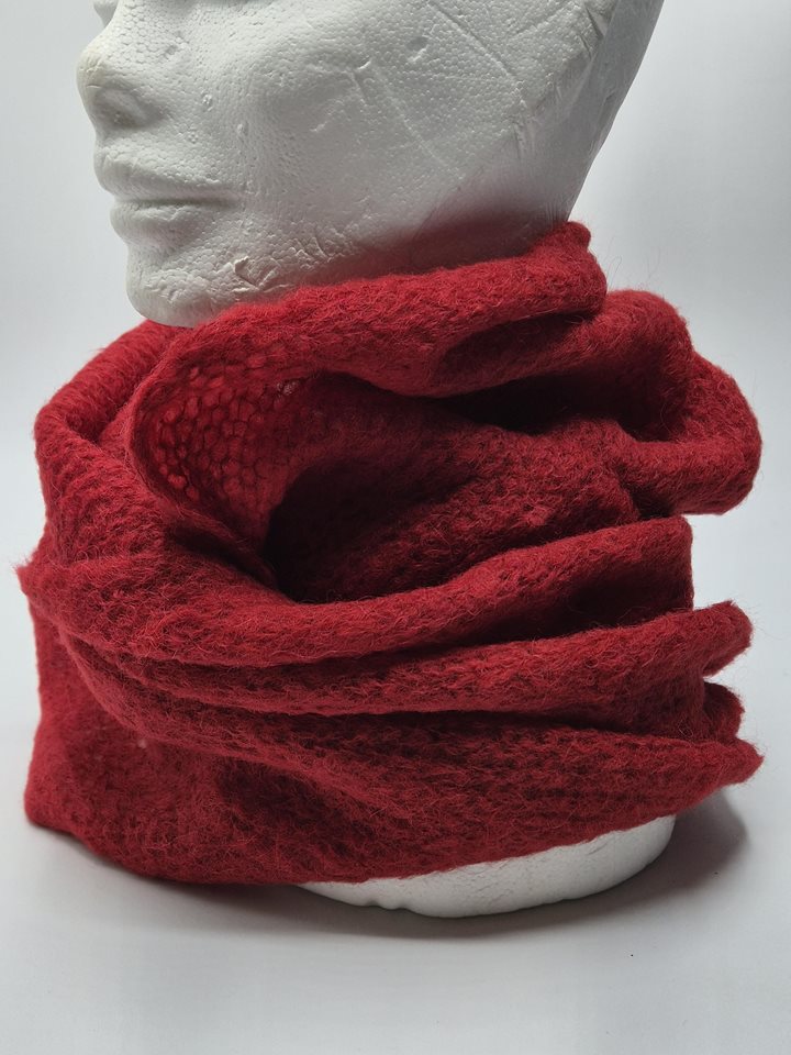 Alpaca snood red