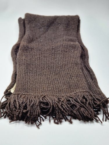 Alpaca Scarf brown hand knitted