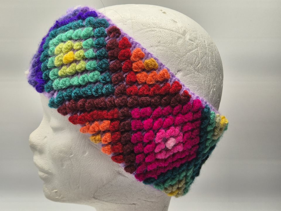 Alpaca Knitted Headband multi