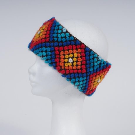 Alpaca Knitted Headband multi