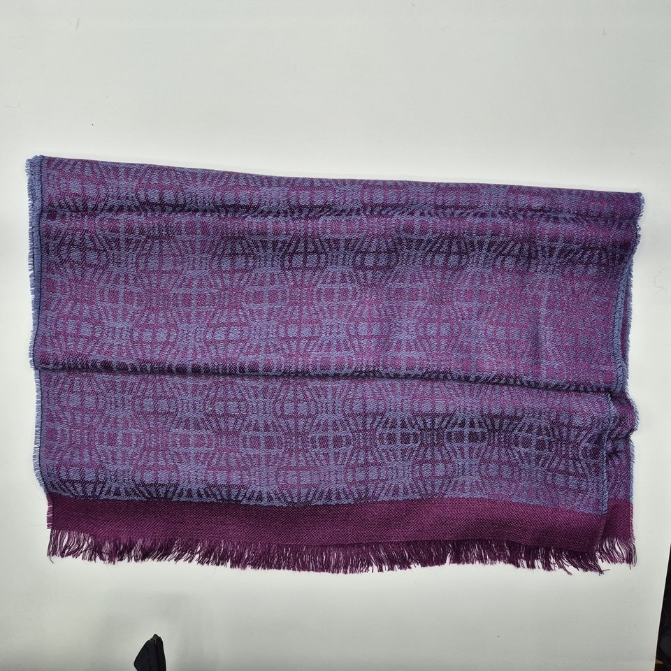 Alpaca/silk Scarf shawl purple/maroon