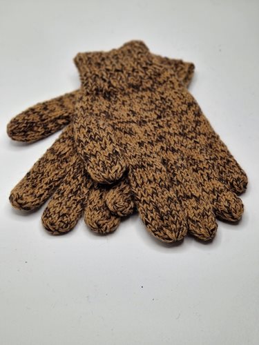 Alpaca gloves faun/brn fleck