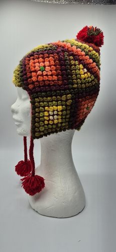 Alpaca Funky Chullo Hat bright colours