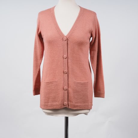 Alpaca Cardigan dusky pink