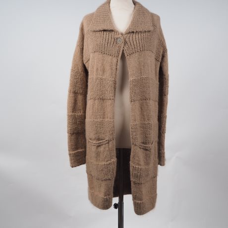 Alpaca Long Cardigan faun