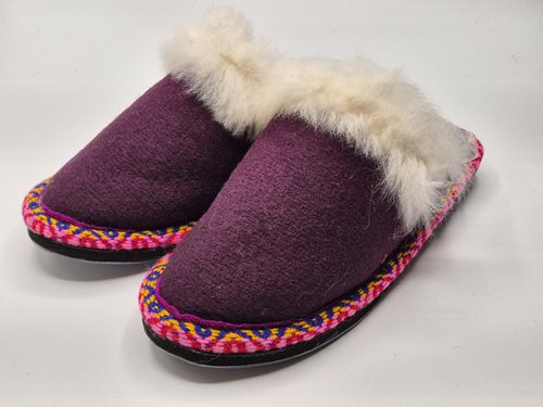 Alpaca slippers felted 37-38