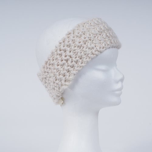 Alpaca Knitted Headband winter white