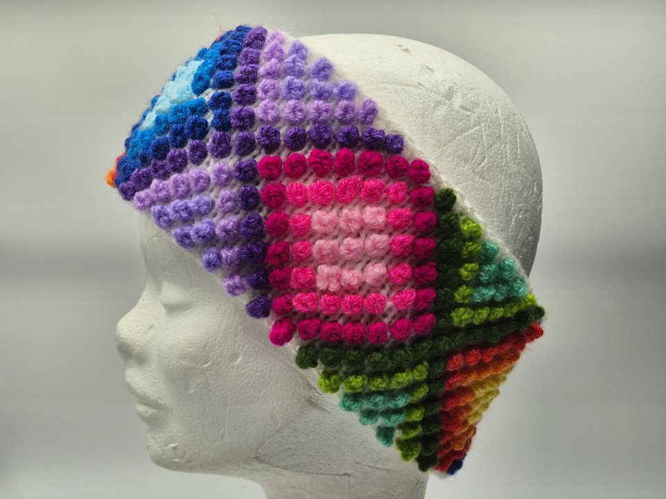Alpaca Knitted Headband multi