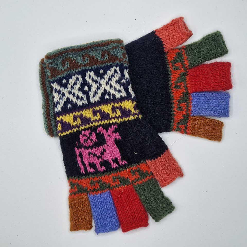 Alpaca gloves funky half fingers