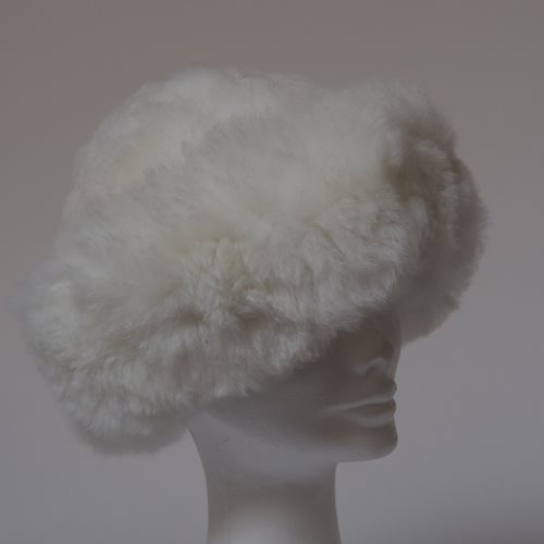 Alpaca Fur Hat white