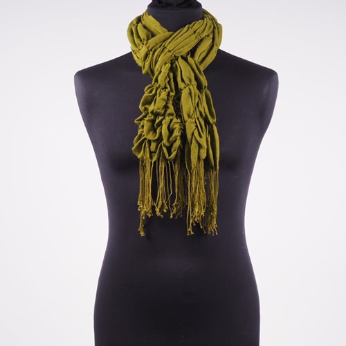 Alpaca Elasticated Scarf green
