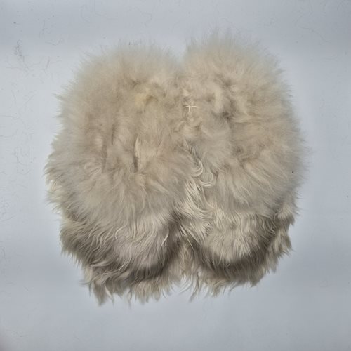 Alpaca Fur Slippers Champagne