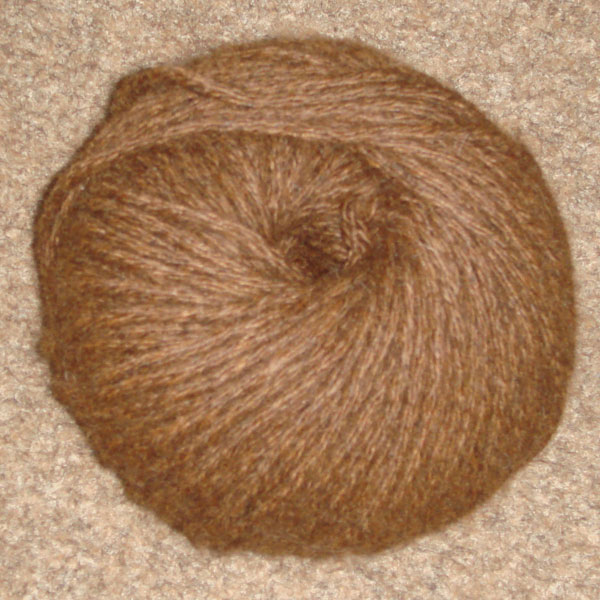 Alpaca chunky 200g brown yarn