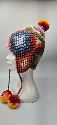 Alpaca Funky Chullo Hat bright colours