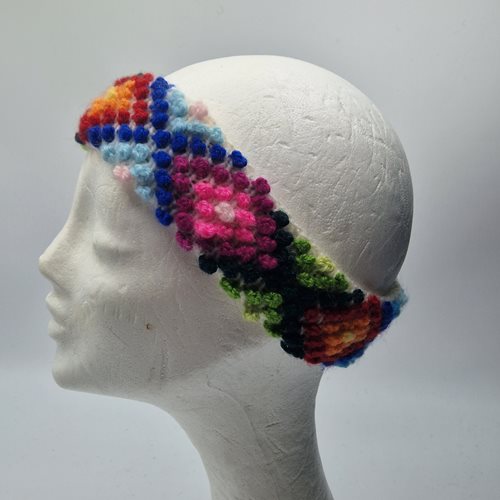 Alpaca Knitted Headband multi