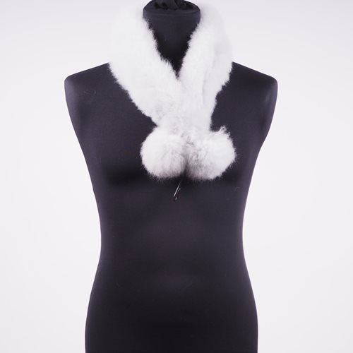 Alpaca Fur scarf grey