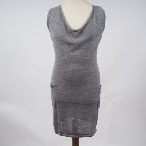 Alpaca Dress with pockets grey