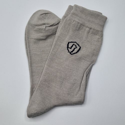 Alpaca & Silk Socks - Grey L